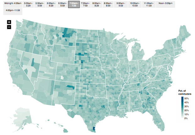 Mapping the Morning Rush Hour – CityLab