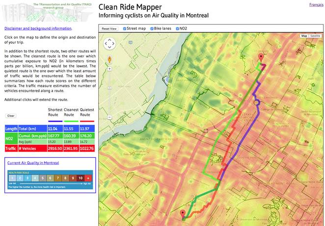 Cleanridemapper helps you find cleaner rides